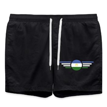 J’aime le bachkortostan design T-shirt et tenue - Short de bain - noir - Devant - AI Model Male 185 light (185cm)