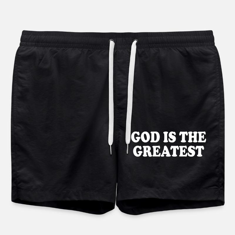 god is the greatest - Short de bain - noir