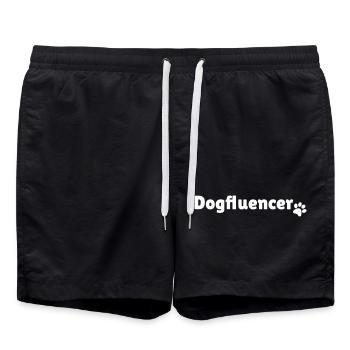 Dogfluencer - Badeshorts - Schwarz - Vorne - AI Model Male 185 light (185cm)