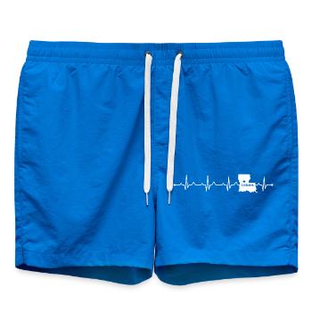 Luisiana Heart State Pride Minimalist Design - Swim Trunks - cobalt blue - Front