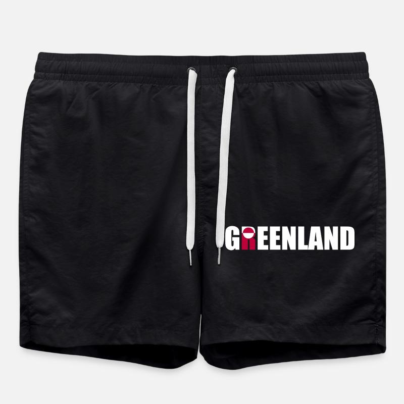 Groenland - Danemark - Danemark - Dänemark - Short de bain - noir