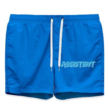 Assistent als Comic - Badeshorts - Cobalt blue - Vorne