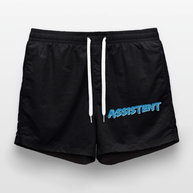 Assistent als Comic Badeshorts