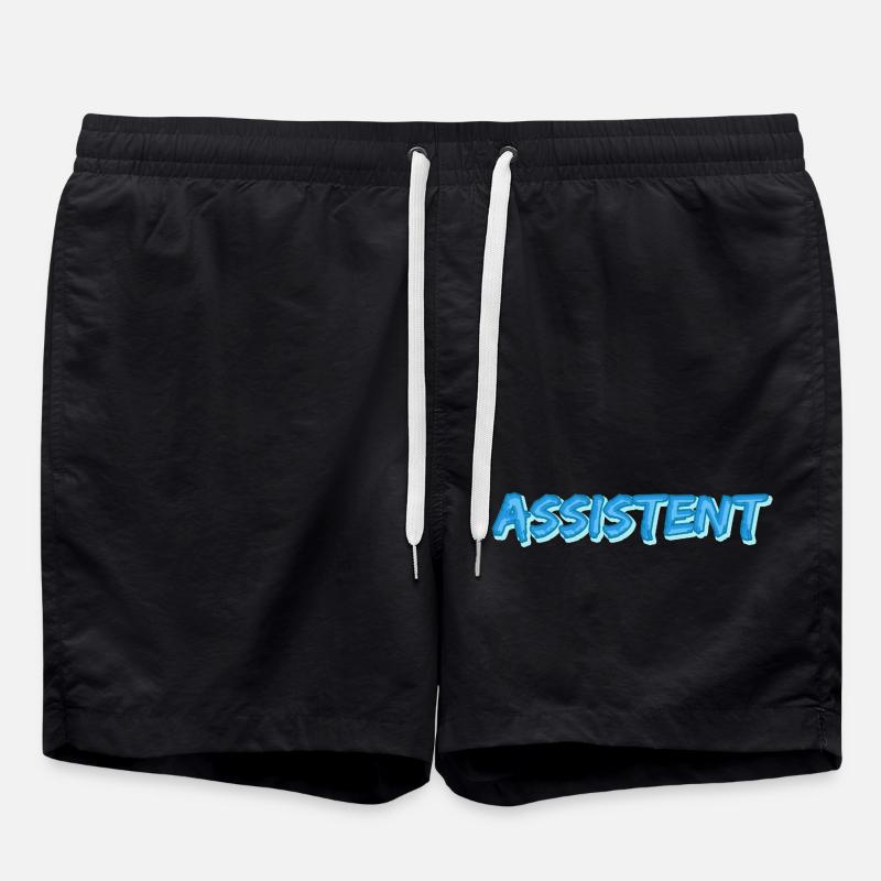 Assistant as a comic - Swim Trunks - black