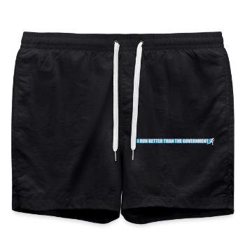 mieux fonctionner que le gouvernement - Short de bain - noir - Devant - AI Model Male 185 light (185cm)