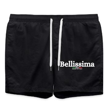 Bellissima Italia Italien Italian Bella Italia - Badeshorts - Schwarz - Vorne - AI Model Male 185 light (185cm)
