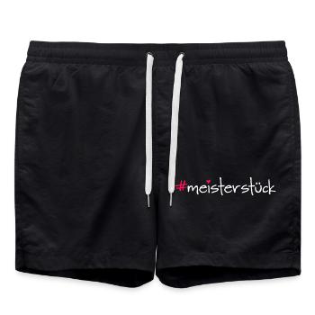 meisterstück - Badeshorts - Schwarz - Vorne - AI Model Male 185 light (185cm)