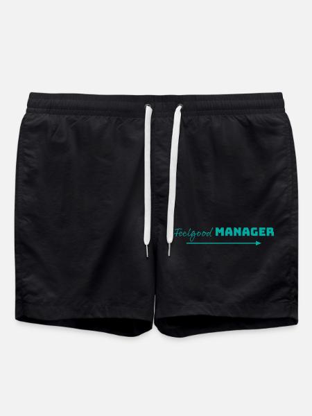 Design Feelgood Manager mint arrow - Swim Trunks - black