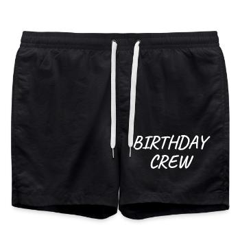 Équipage d’anniversaire - Short de bain - noir - Devant - AI Model Male 185 light (185cm)