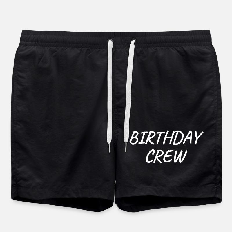 Équipage d’anniversaire - Short de bain - noir