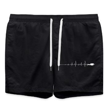 Heartbeat Scuba Dive - Swim Trunks - black - Front - AI Model Male 185 light (185cm)