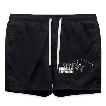 ÉQUIPE Lévrier russe Chiens Lévrier Wilsigns - Short de bain - noir - Devant - AI Model Male 185 light (185cm)