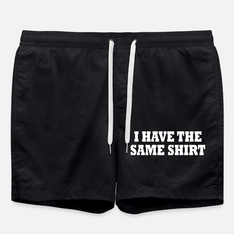 i have the same shirt - Short de bain - noir