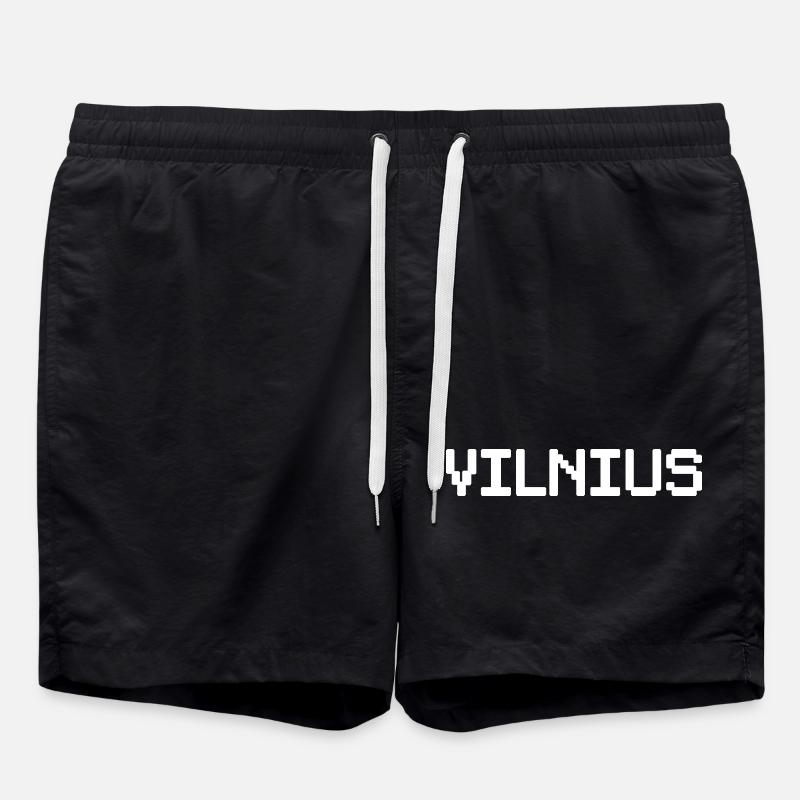 VILNIUS, Lituanie, Lituanie - Short de bain - noir