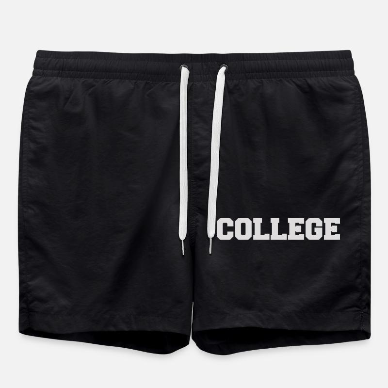 College - Short de bain - noir