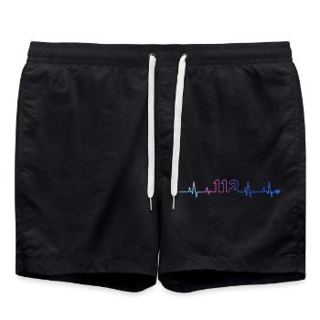 112 - Swim Trunks - black - Front - AI Model Male 185 light (185cm)