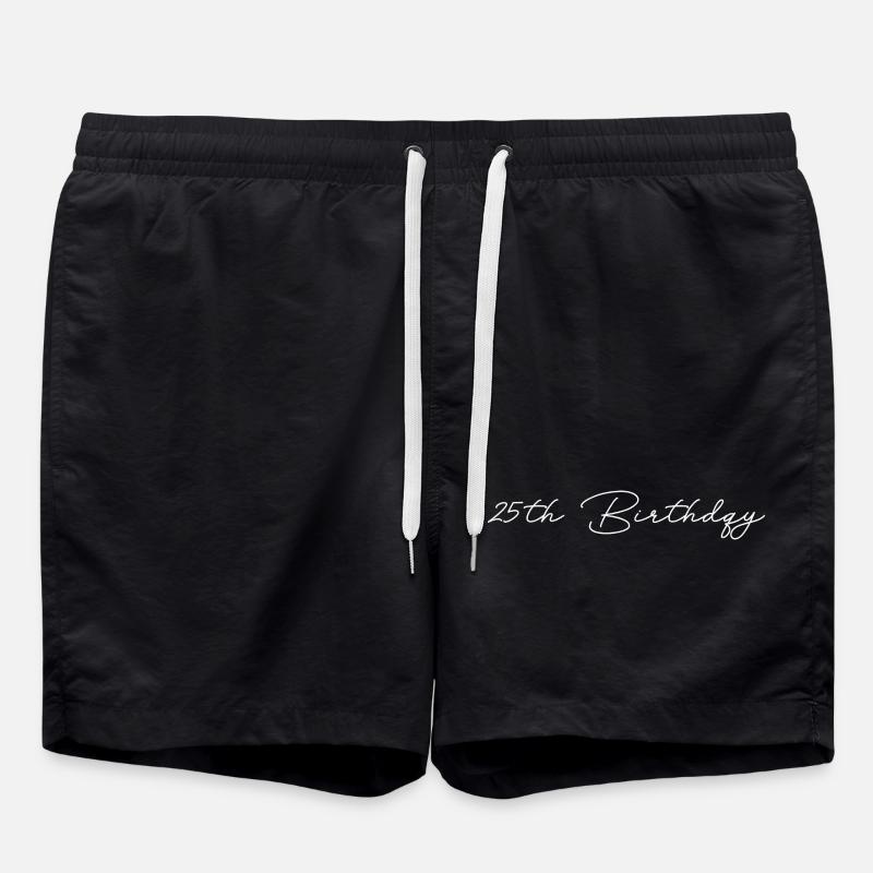 25th birthday - Swim Trunks - black