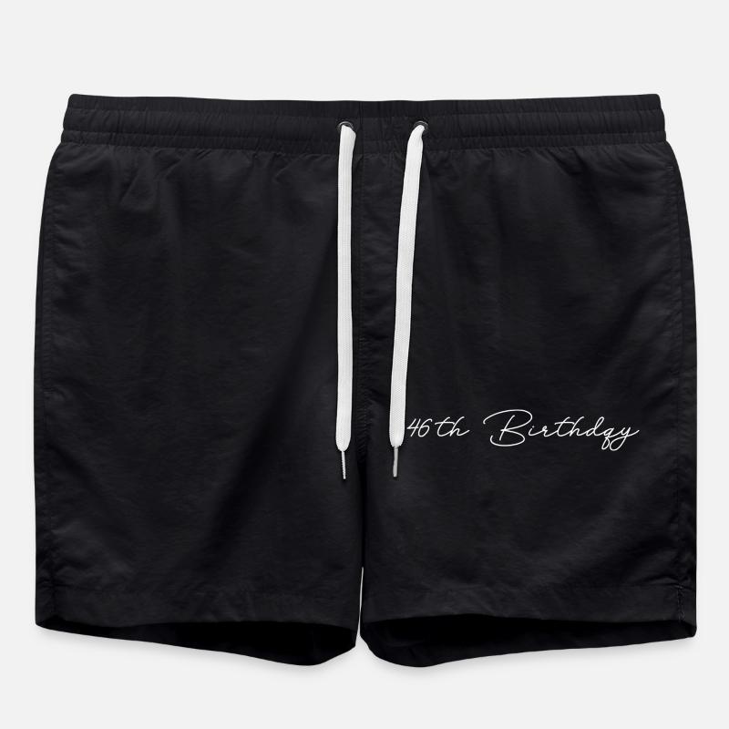46th Birthday - Badeshorts - Schwarz