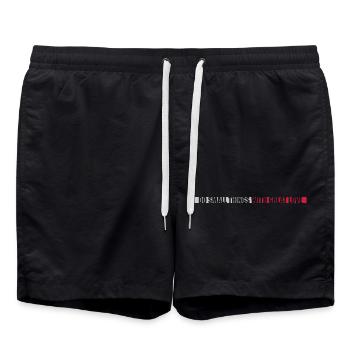 Zitat do small things - Badeshorts - Schwarz - Vorne - AI Model Male 185 light (185cm)