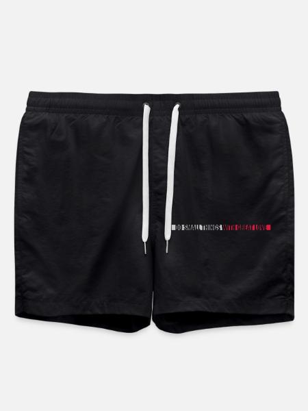 Quote do small things - Swim Trunks - black