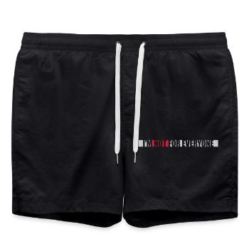 Im not for everyone - Badeshorts - Schwarz - Vorne - AI Model Male 185 light (185cm)