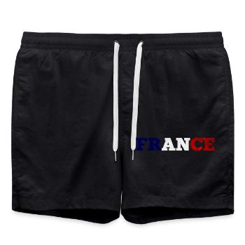 France - Short de bain - noir - Devant - AI Model Male 185 light (185cm)