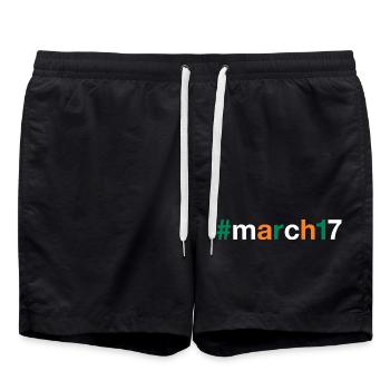17 mars : Saint-Patrick - Short de bain - noir - Devant - AI Model Male 185 light (185cm)