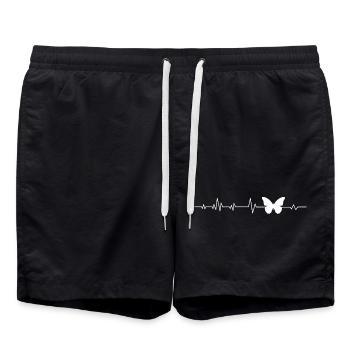 Schmetterling - Badeshorts - Schwarz - Vorne - AI Model Male 185 light (185cm)