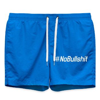 HASHTAG NO BULLSHIT #NoBullshit # No Bullshit - Swim Trunks - cobalt blue - Front