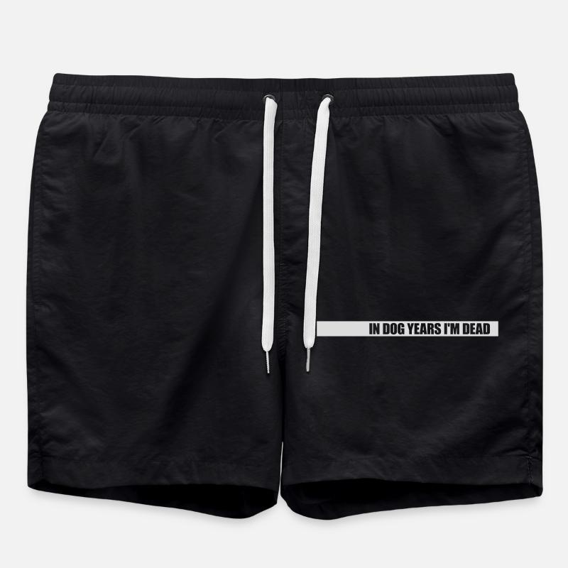 in dog years Dead - Swim Trunks - black