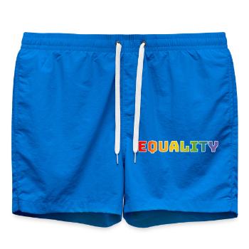 Rainbow equality 1 white - Swim Trunks - cobalt blue - Front