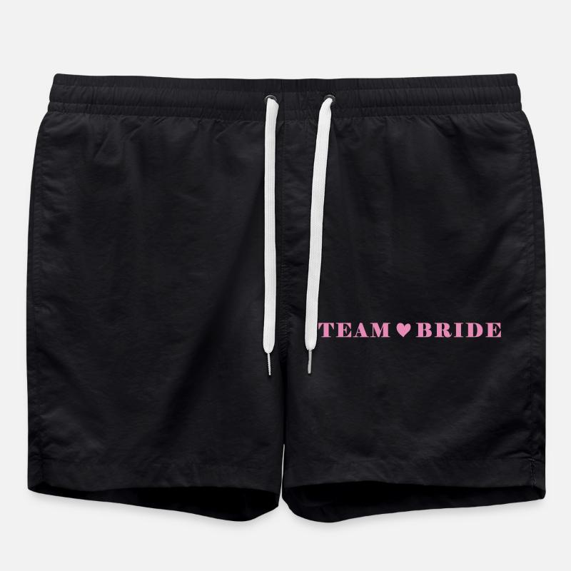 team bride - Badeshorts - Schwarz