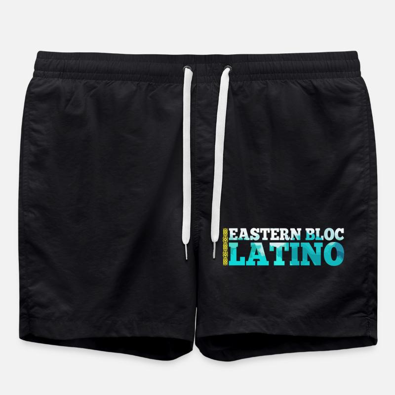 Ostblock Latino Kasache Kasachstan Geschenk - Badeshorts - Schwarz