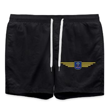 North Dakota Fan T-Shirt – Perfect for Fans - Swim Trunks - black - Front - AI Model Male 185 light (185cm)