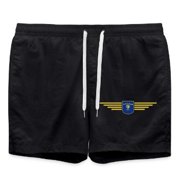 Oregon Fan T-Shirt – Must-Have für Fans - Badeshorts - Schwarz - Vorne - AI Model Male 185 light (185cm)