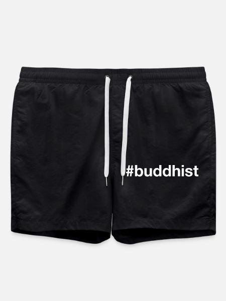 Buddhist Buddhism Buddhismus - Swim Trunks - black