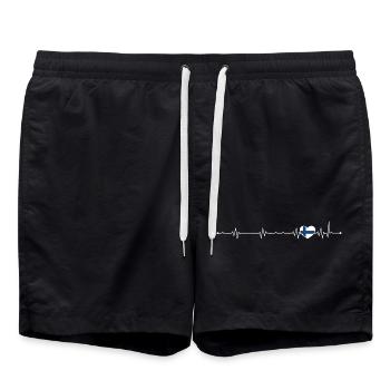 Finnish Heartbeat Nordic Line - Swim Trunks - black - Front - AI Model Male 185 light (185cm)