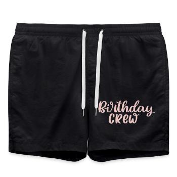 Équipe d’anniversaire - Short de bain - noir - Devant - AI Model Male 185 light (185cm)