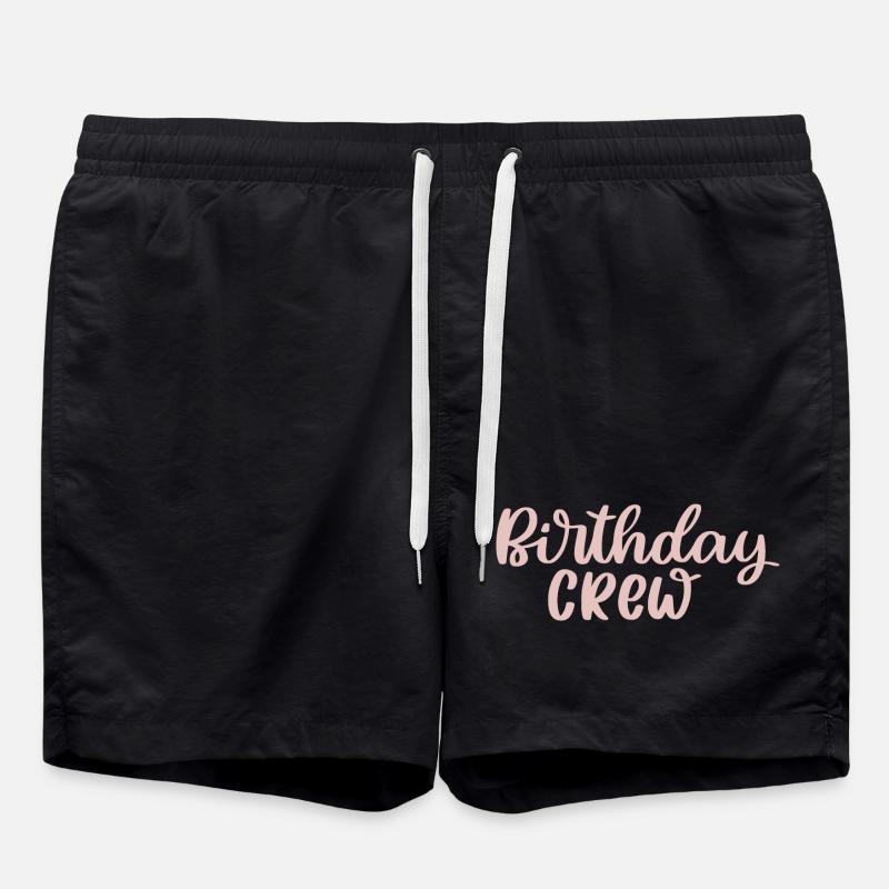Birthday Crew - Swim Trunks - black