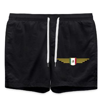 Mexico T-Shirt Design Culture & Tradition - Swim Trunks - black - Front - AI Model Male 185 light (185cm)