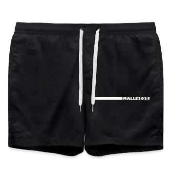 Malle 2025 - Short de bain - noir - Devant - AI Model Male 185 light (185cm)