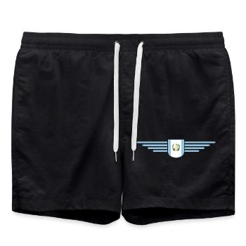 I Love Guatemala, Style Design T-Shirt - Swim Trunks - black - Front - AI Model Male 185 light (185cm)