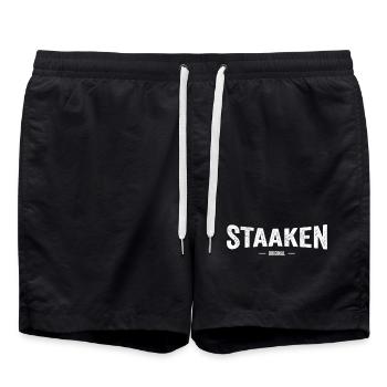 Staaken Original - Badeshorts - Schwarz - Vorne - AI Model Male 185 light (185cm)