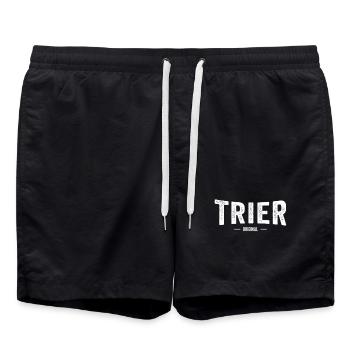 Trier Original - Badeshorts - Schwarz - Vorne - AI Model Male 185 light (185cm)