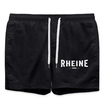 Rheine Original - Badeshorts - Schwarz - Vorne - AI Model Male 185 light (185cm)