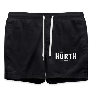 Hürth Original - Badeshorts - Schwarz - Vorne - AI Model Male 185 light (185cm)