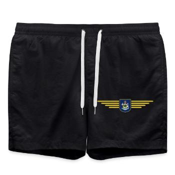 Maine Fan T-Shirt – Perfect for fans! - Swim Trunks - black - Front - AI Model Male 185 light (185cm)