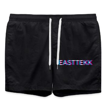 Hardtekk Tekk - Badeshorts - Schwarz - Vorne - AI Model Male 185 light (185cm)