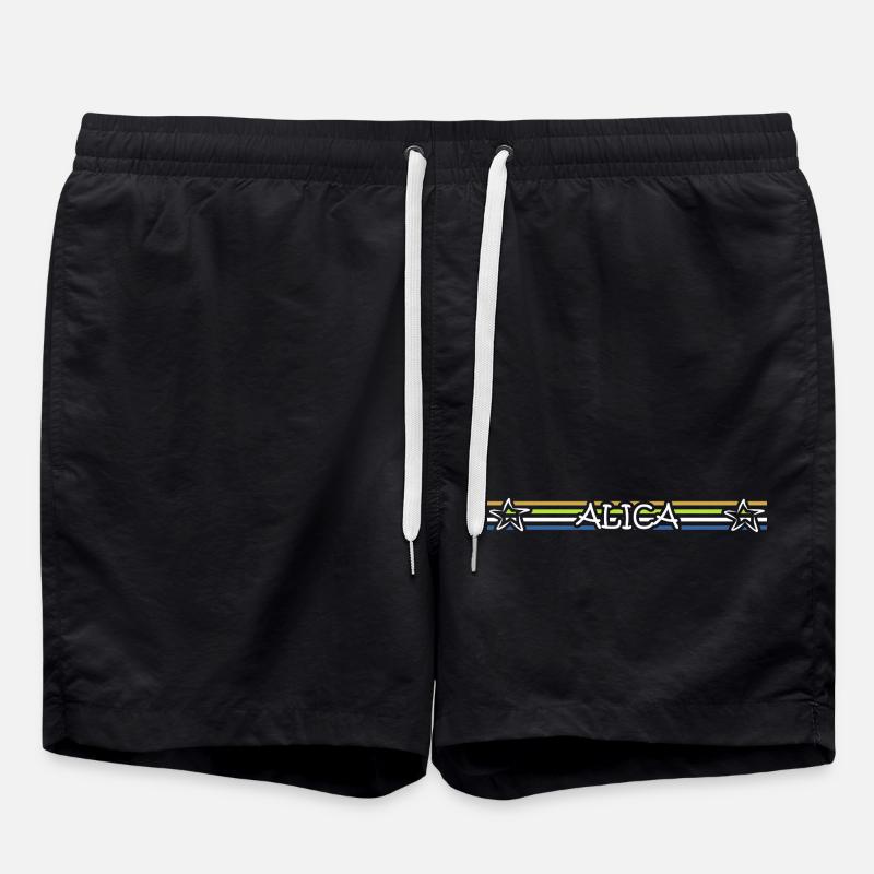 Alica as a birthday - Swim Trunks - black