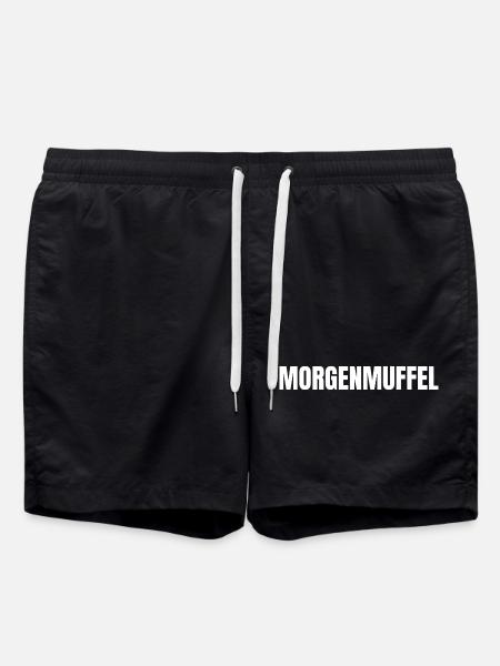 MORGENMUFFEL WEISS - Badeshorts - Schwarz